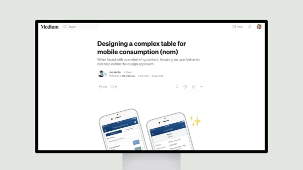 Designing a complex table for mobile consumption (nom)