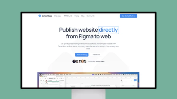 Detachless – Publish website directly from Figma to web