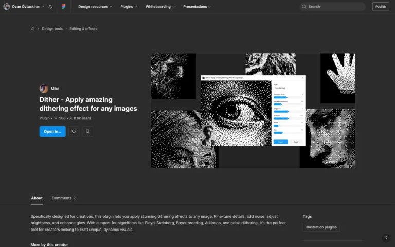 Dither – Apply amazing dithering effect for any images