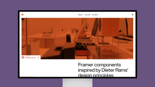 Drams – Framer components inspired by Dieter Rams principles