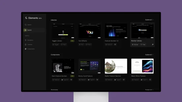 Elements – Framer Design Library and Components