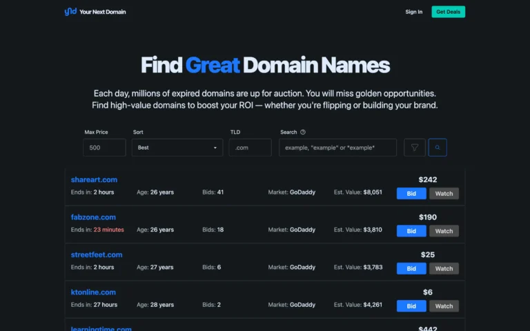 Your Next Domain – Find Valuable Domain Names