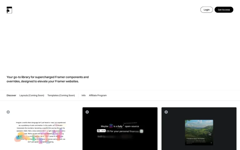 Framercrafts – Ultimate Framer Component Library