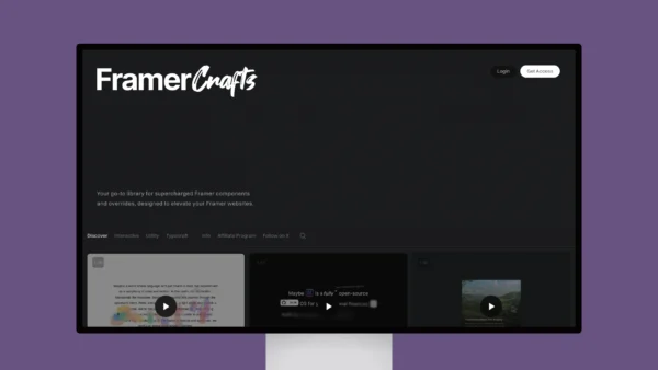 Framercrafts – Ultimate Framer Component Library