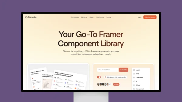 Framerize – Your Go-To Framer Component Library