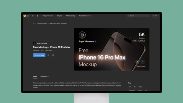 Free Mockup – iPhone 16 Pro Max