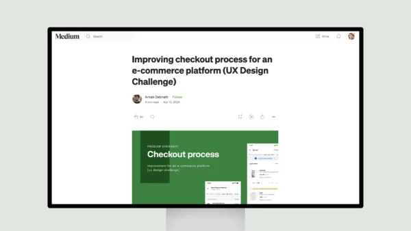 Improving Checkout Process for an E-Commerce Platform (UX Design Challenge)