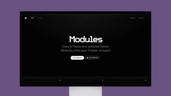 Modules – Framer Project Enhancements