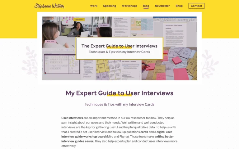 My Expert Guide to User Interviews