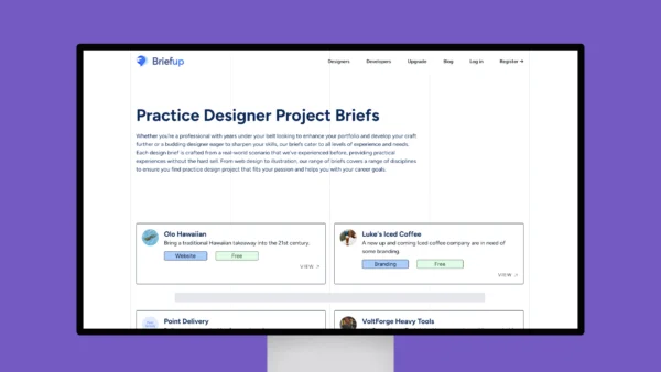 Practice Designer Project Briefs