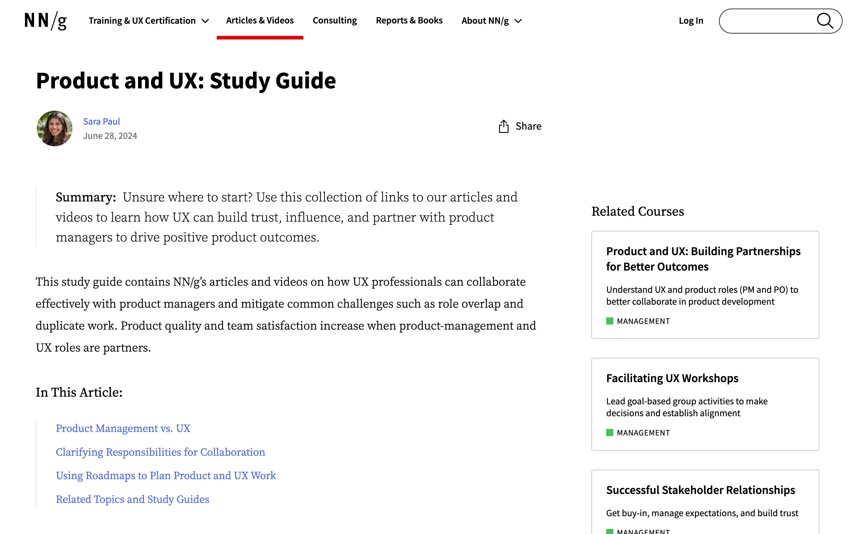 Guide on product and UX collaboration strategies