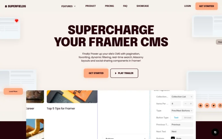 Superfields – Supercharge Framer CMS