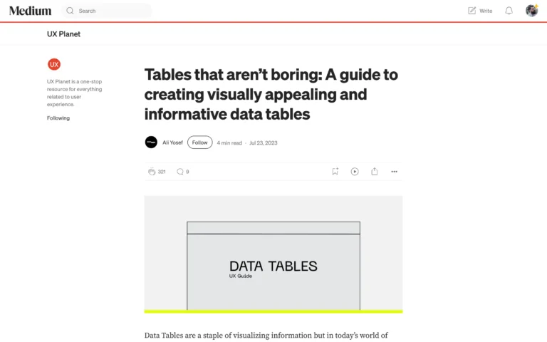 Tables that aren’t boring: A guide to creating visually appealing and informative data tables