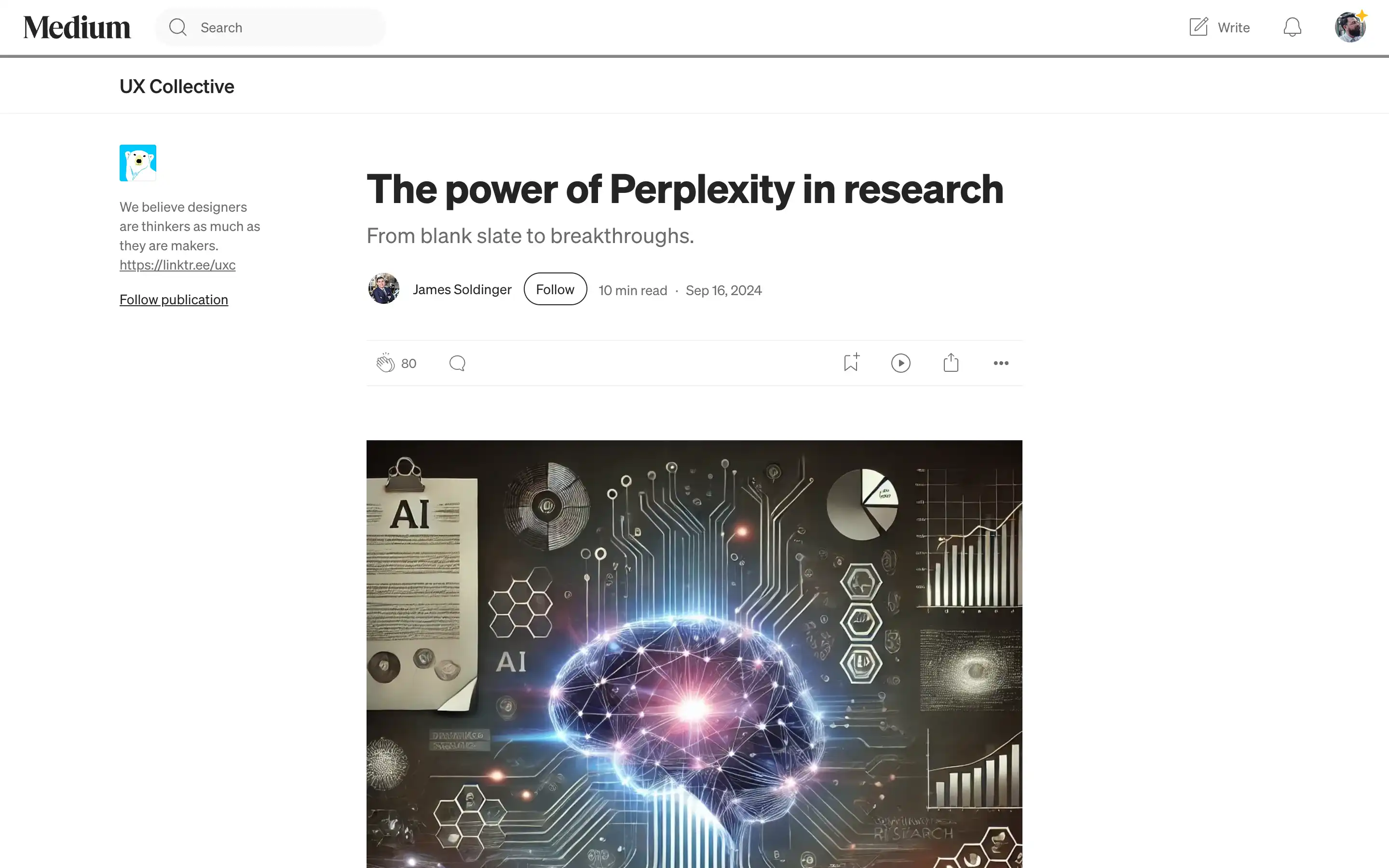 Digital brain with AI technology elements.