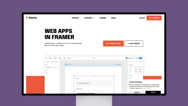 Thenty – Membership sites in Framer