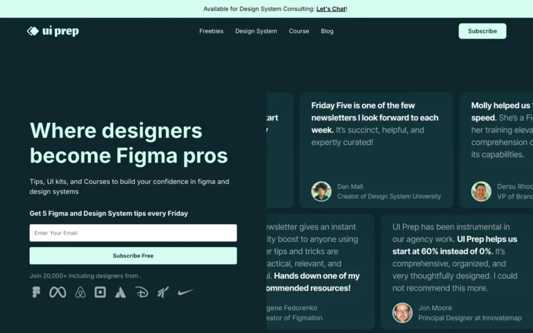 UI Prep – Figma, UI Kits and Design System Training