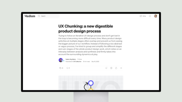 UX Chunking: a new digestible product design process