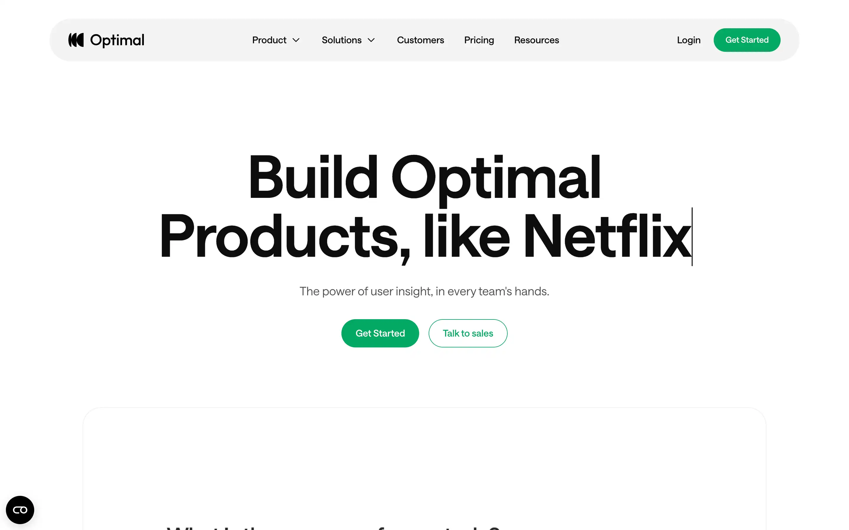 Optimal products with user insights, like Netflix.