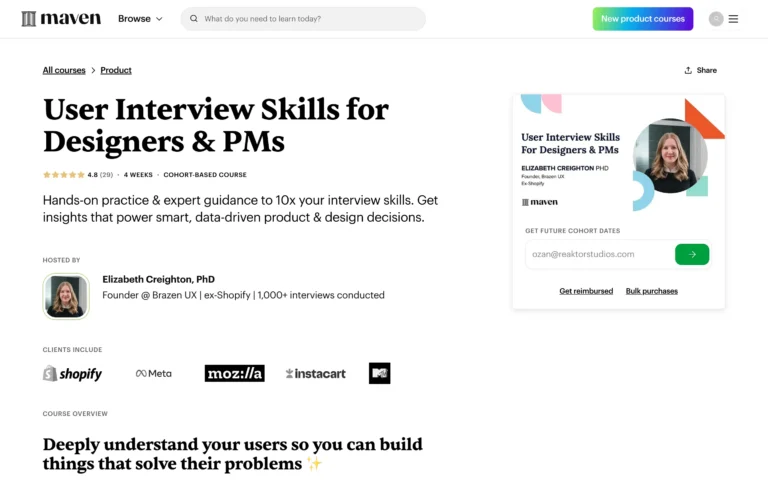 User Interview Skills for Designers & PMs