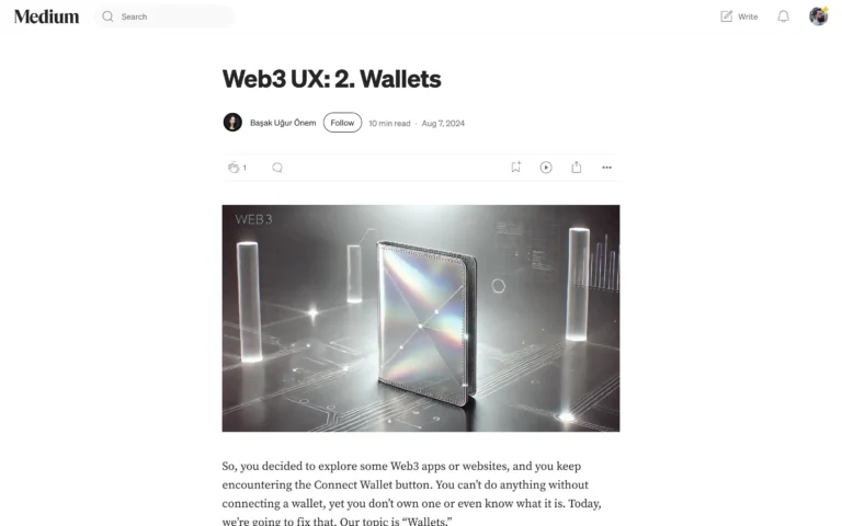 Web3 UX: 2. Wallets