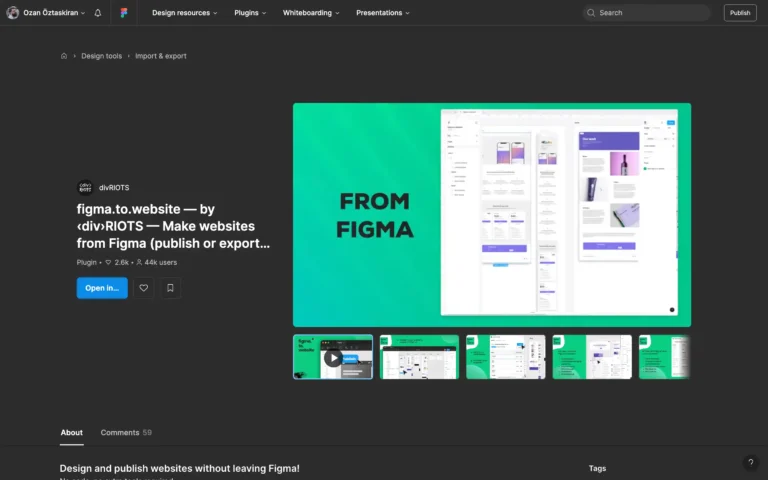 figma.to.website — Make websites directly from Figma