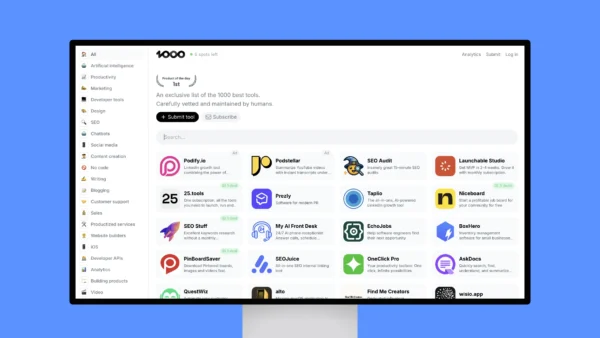 1000.tools – An exclusive list of the 1000 best tools