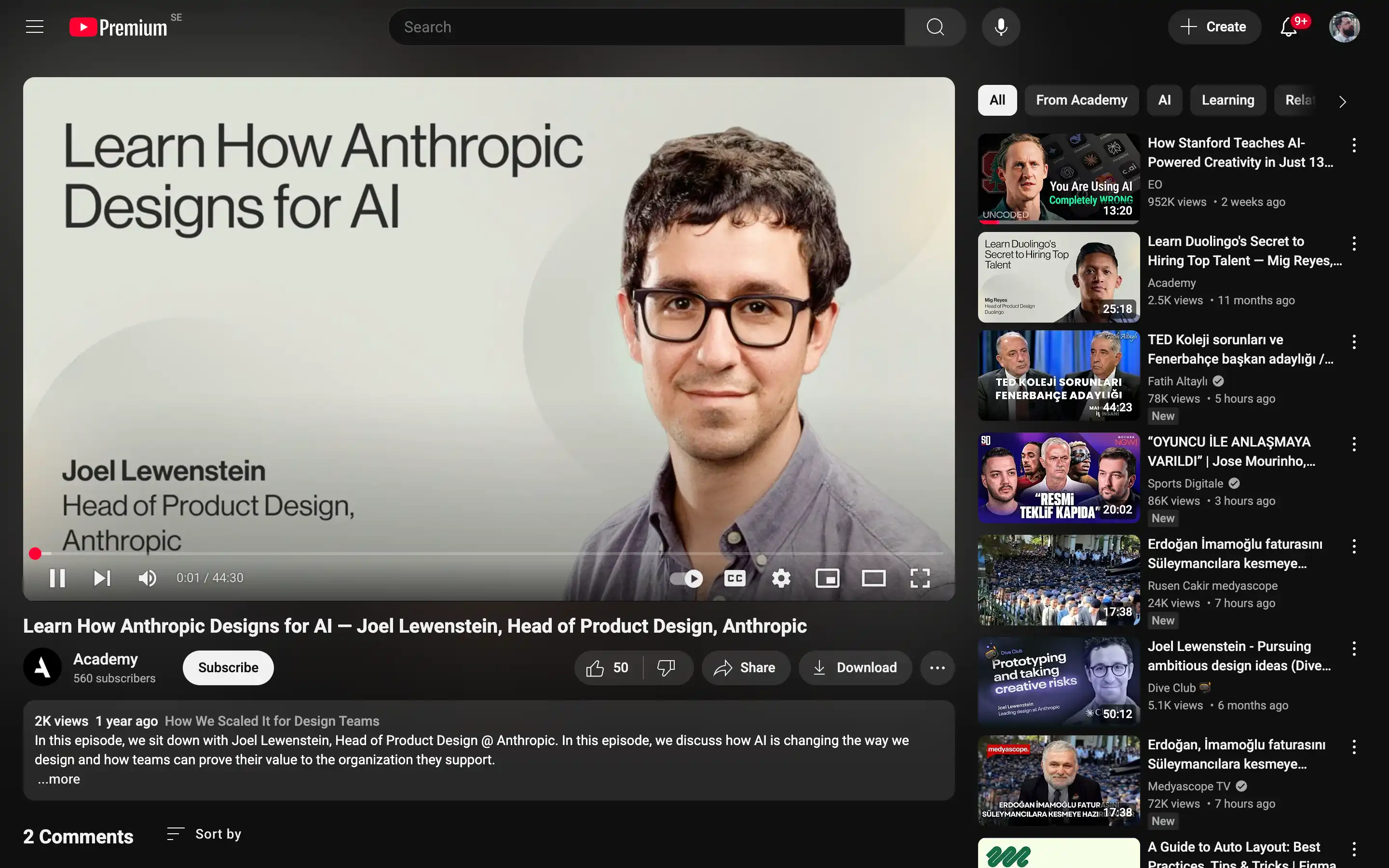 Anthropic AI design video featuring Joel Lewenstein
