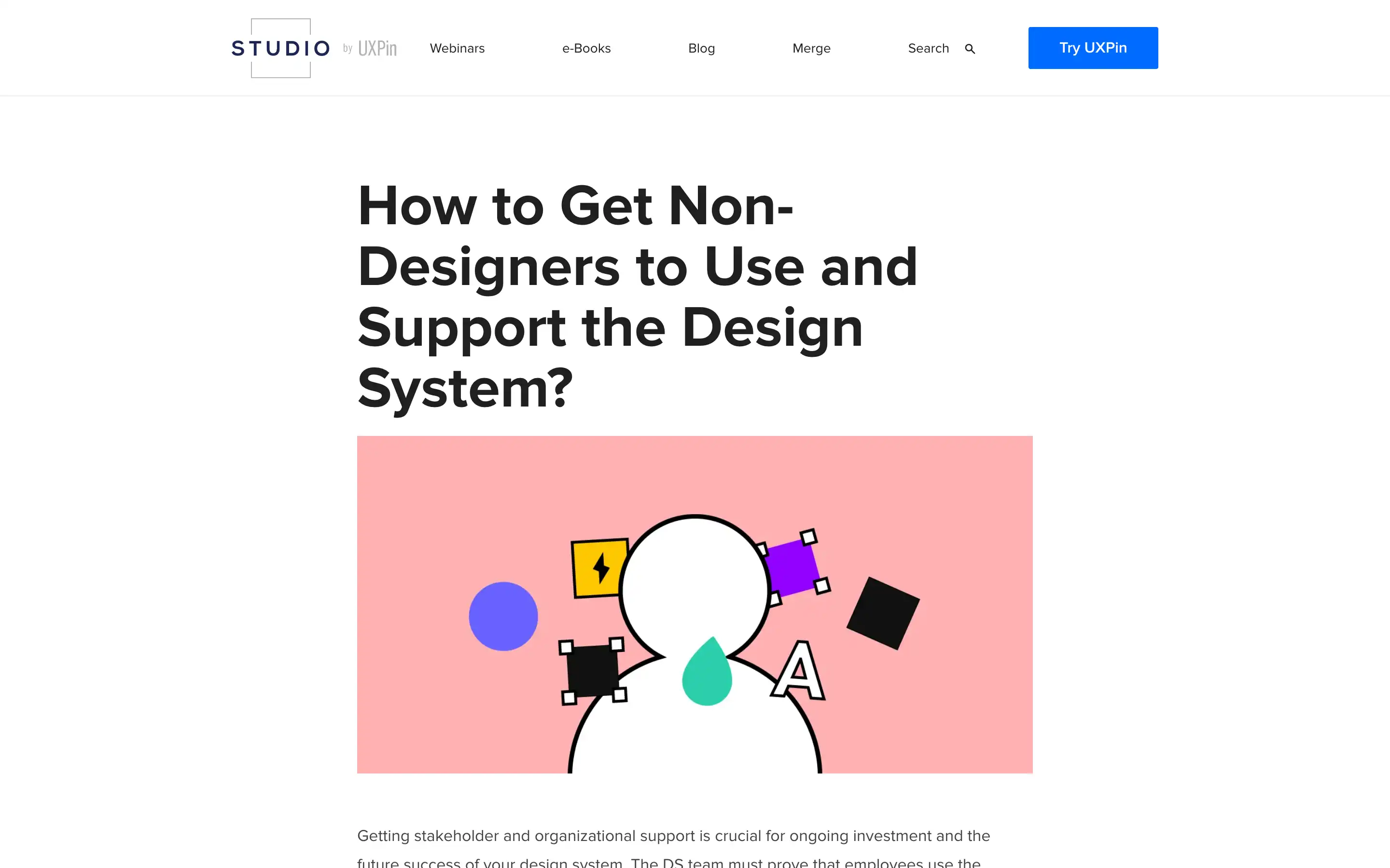 Illustration promoting inclusive design systems support