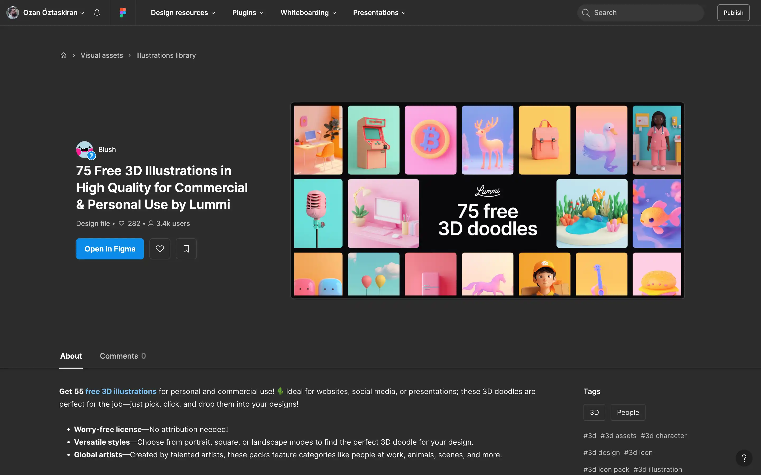 75 free 3D illustrations for commercial use by Lummi