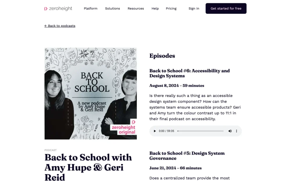 Back to School with Amy Hupe and Geri Reid – zeroheight