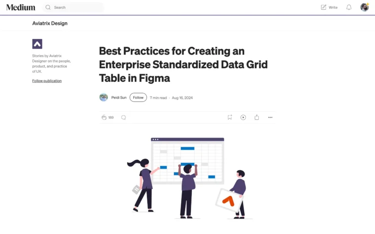 Best Practices for Creating an Enterprise Standardized Data Grid Table