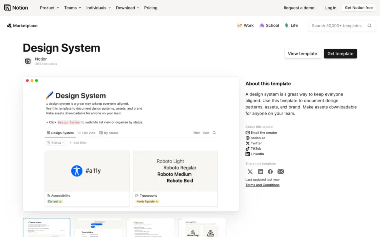 Design System template