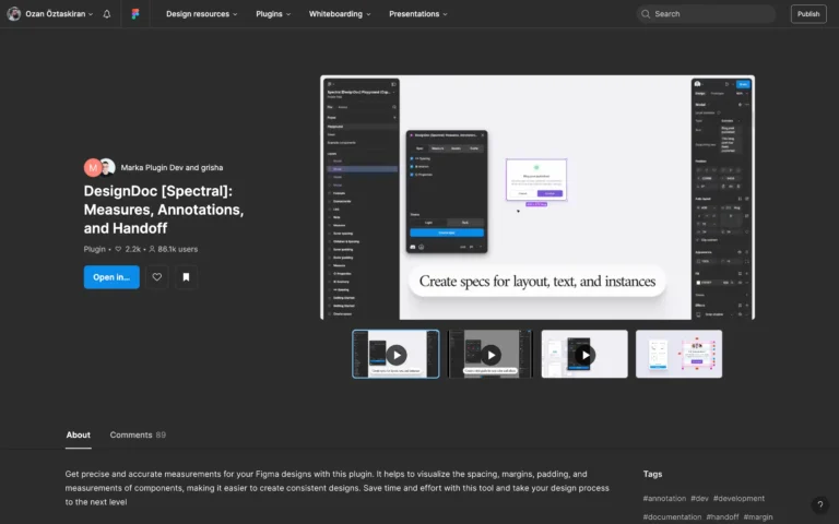 DesignDoc [Spectral]: Measures, Annotations, and Handoff