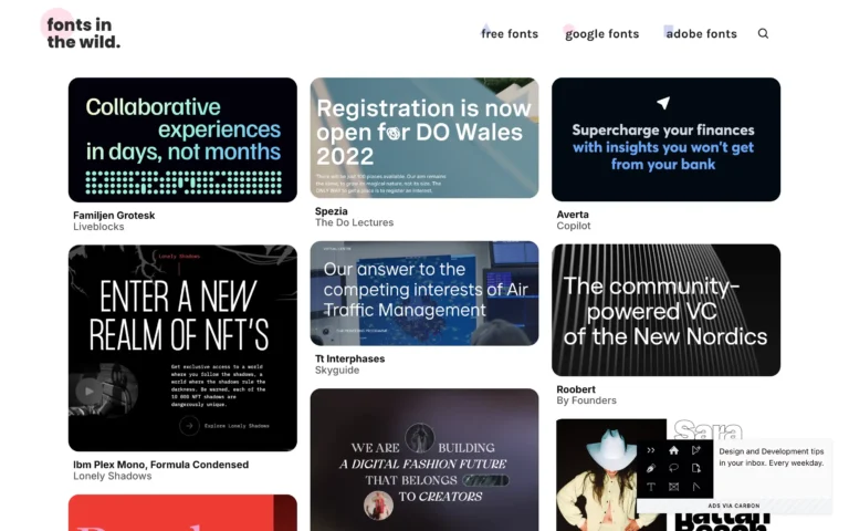Fonts in the Wild – Find the perfect font