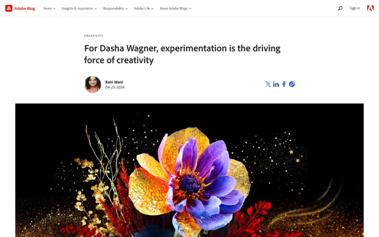 For Dasha Wagner, experimentation is the driving force of creativity