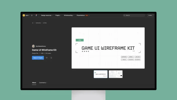 Game UI Wireframe Kit