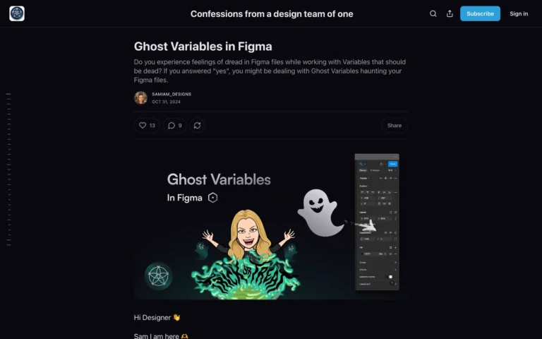 Ghost Variables in Figma
