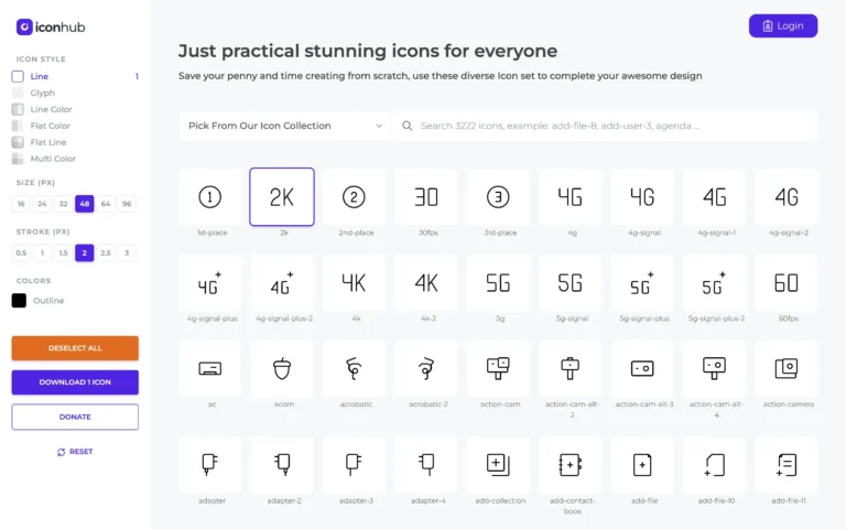 IconHub – Practical stunning icons for everyone