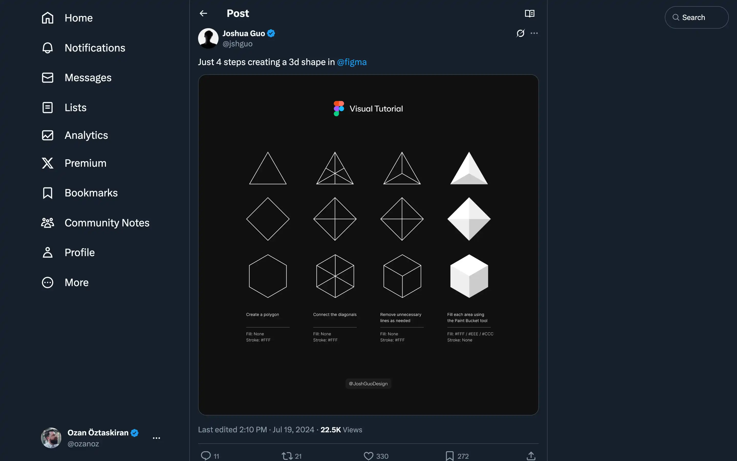 4 steps to create 3D shapes in Figma tutorial.