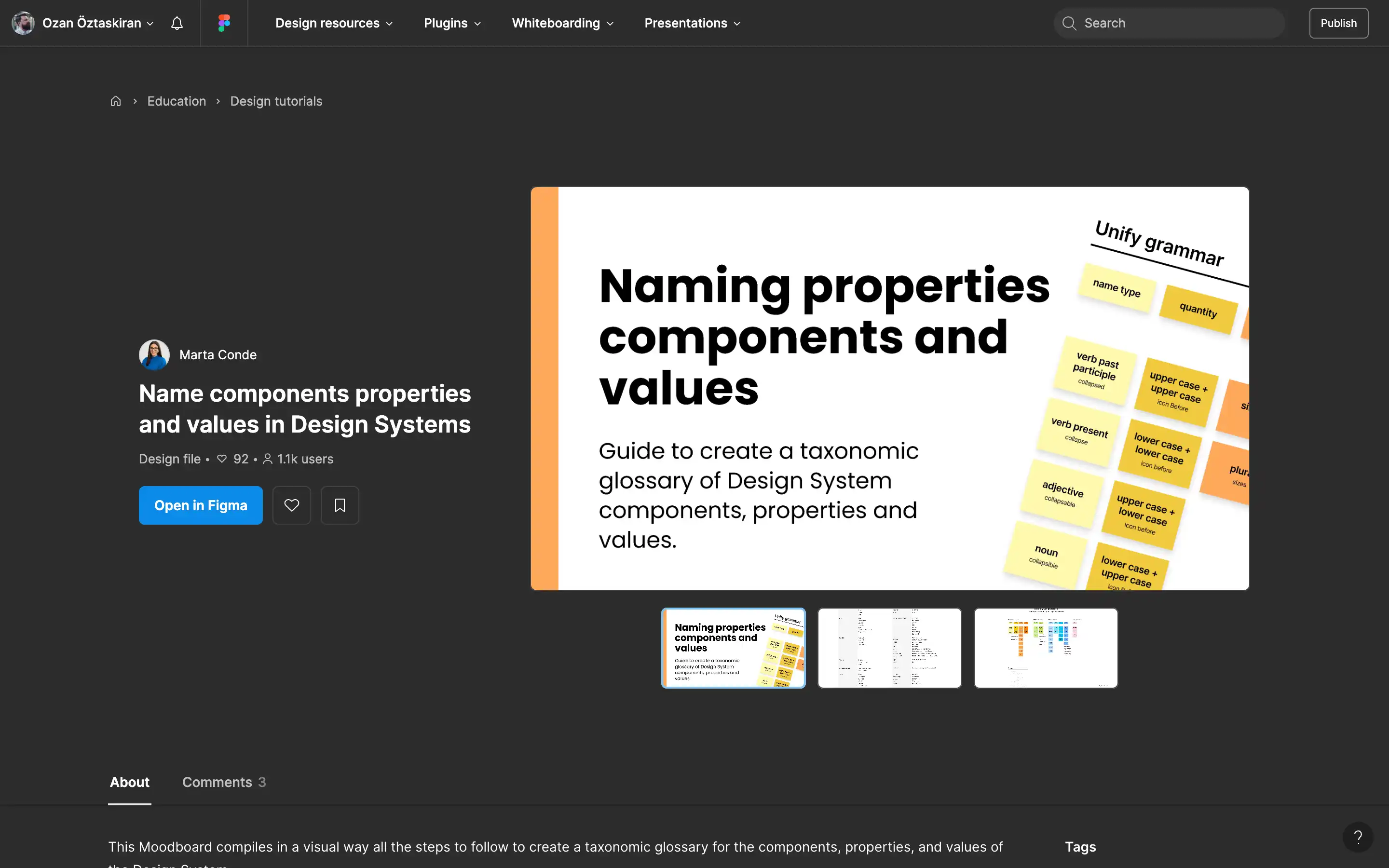 Guide for naming design system components and values.