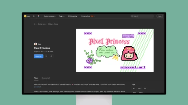 Pixel Princess – Turn vector lines into pixel art