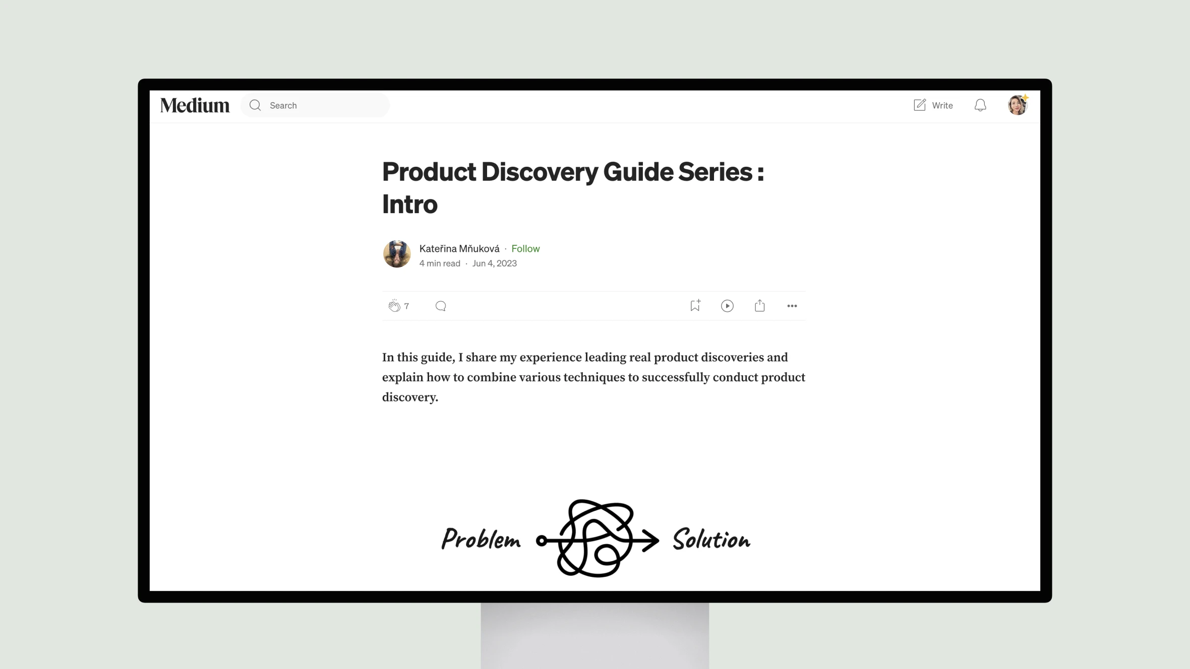 Medium article on Product Discovery Guide Intro