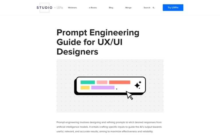 Prompt Engineering Guide for UXUI Designers