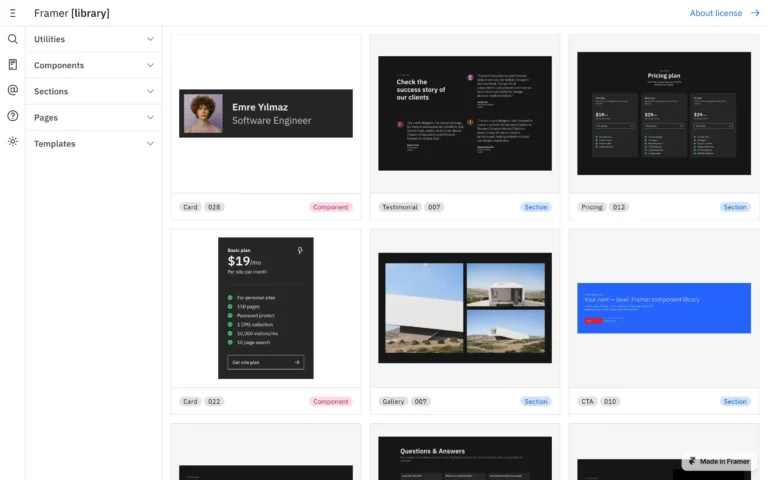 Relibrary – Framer Component Library