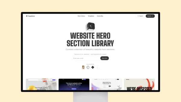 Supahero – Website hero section library