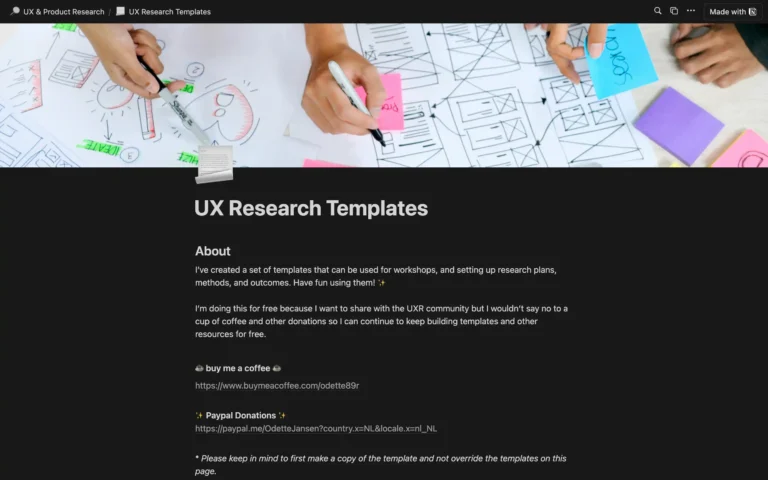 UX Research Templates
