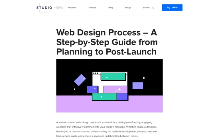 Web Design Process – A Step-by-Step Guide from Planning to Post-Launch