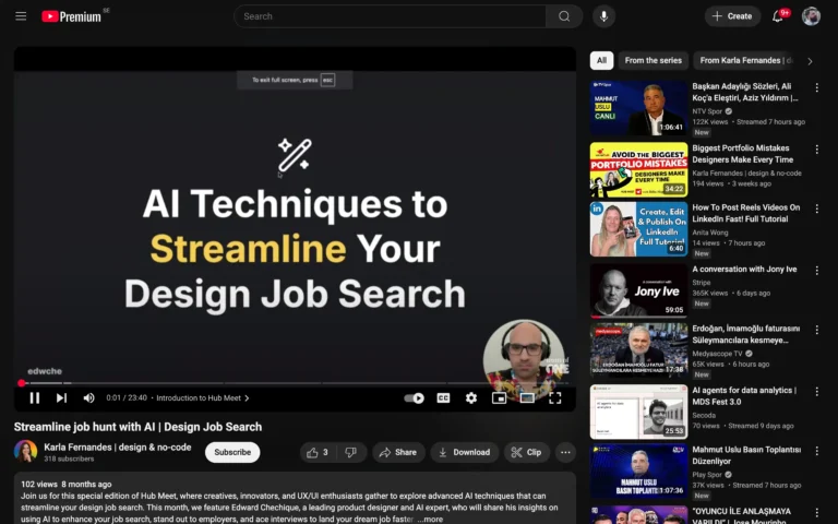 Streamline job hunt with AI | Design Job Search