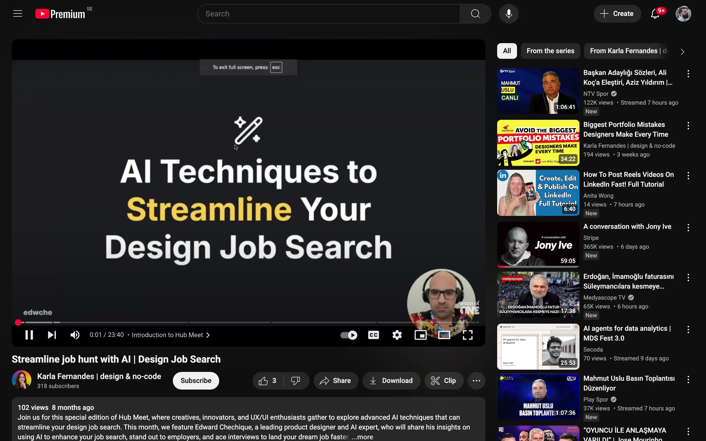 AI tips to improve design job hunt efficiency.