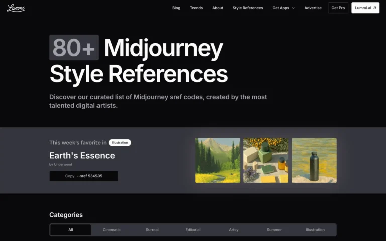 Lummi – 80+ Curated Style References for Midjourney